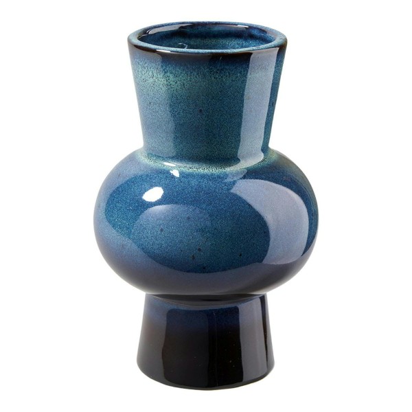Vase Keramik D9,5H14,5cm, blau