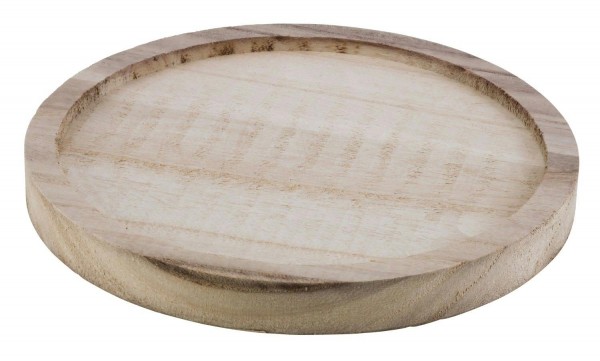 Tablett Holz D25cm, natur