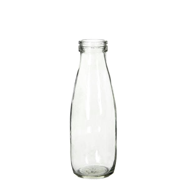 Glas Flasche H21D7cm 500ml, klar