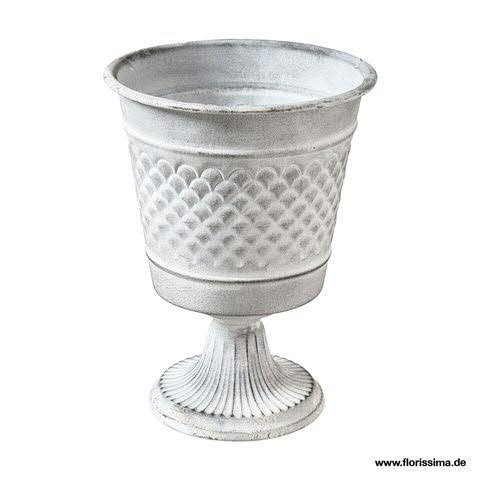 Pokal Metall D20H26cm Aktionspreis!, white wash