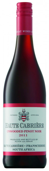 Wein Cabrière Unwooded Pinot Noir Jg. 2022 | 0,75l | Südafrika, rot