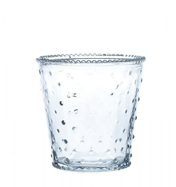 Glas Vase H12D10cm konisch, klar