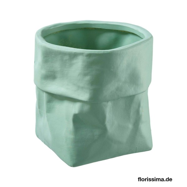 Topf Keramik D16H16cm, grün