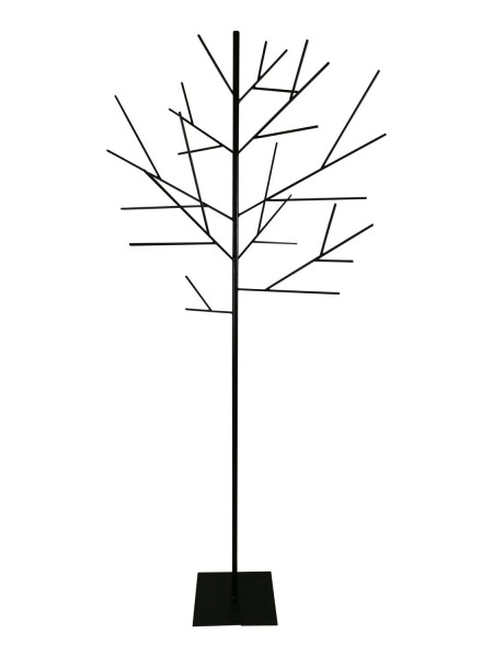 Baum Metall 110x250cm auf Platte bewegliche Hauptäste, schwarz