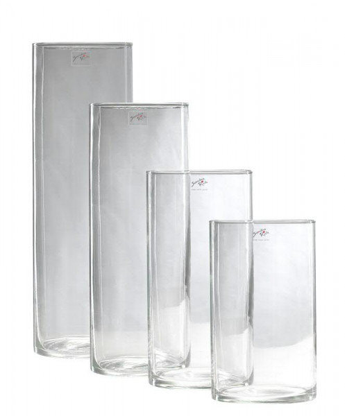 Glas Zylinder H25cm D15cm, klar