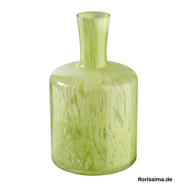 Glas Vase D10H17cm, grün