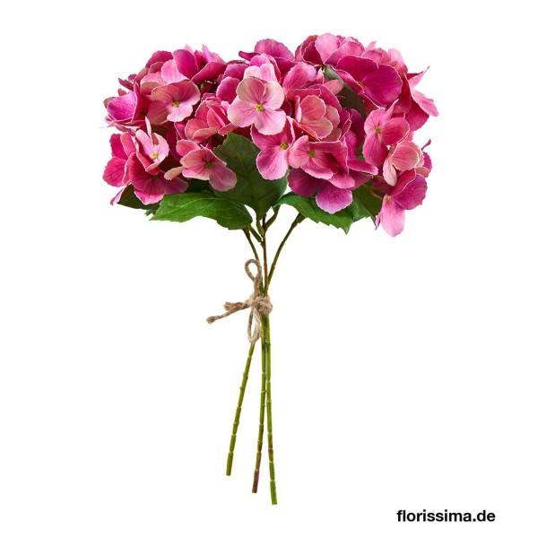 Hortensien Bund x3 36cm, pink