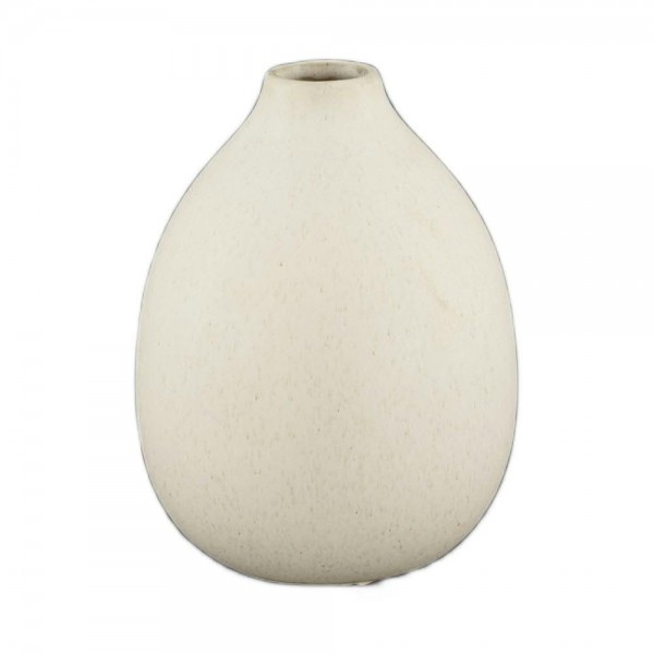Vase Keramik D12H15,5cm, weiß