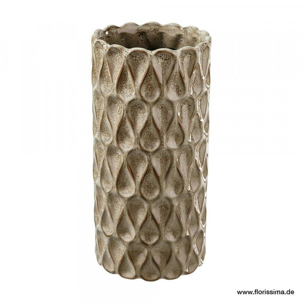 Vase SP Keramik H29D13cm, grau