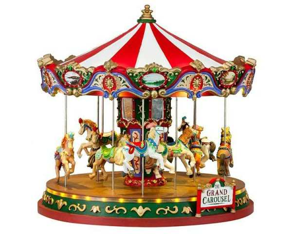 The grand carousel 25x24,1cm animiert mit Sound, Beleuchtung