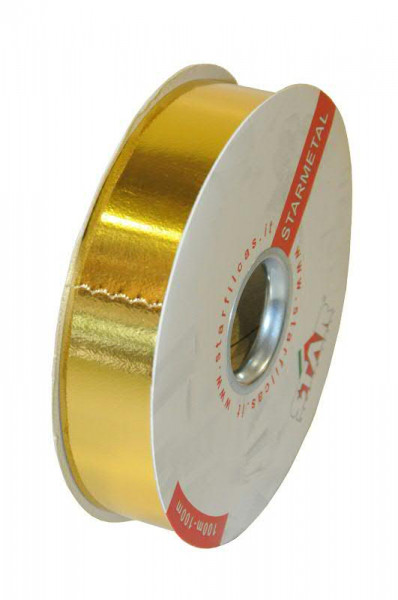 Polyband 31mm 100m Starmetal glz., gold metal