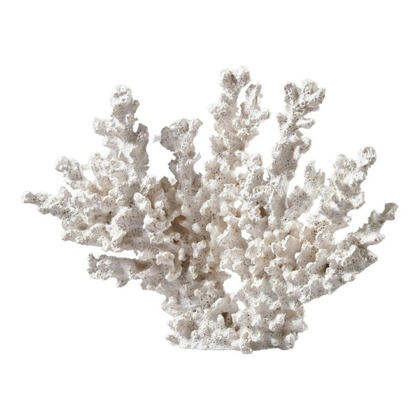 Koralle Poly 18x4x25cm, weiß