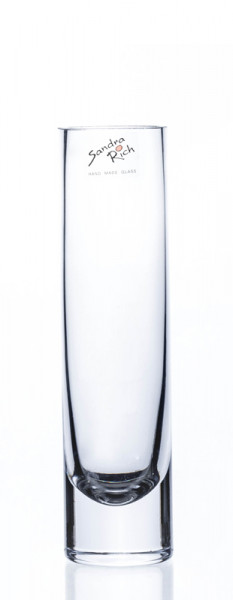 Glas Rohrvase H20D5cm, klar