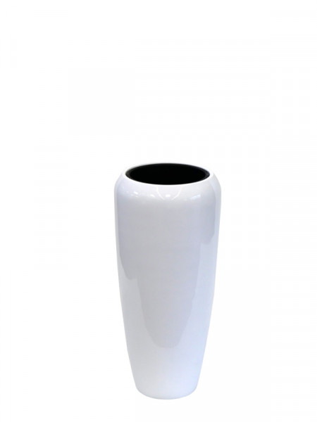 Vase FS147 H75cm, glz.weiß
