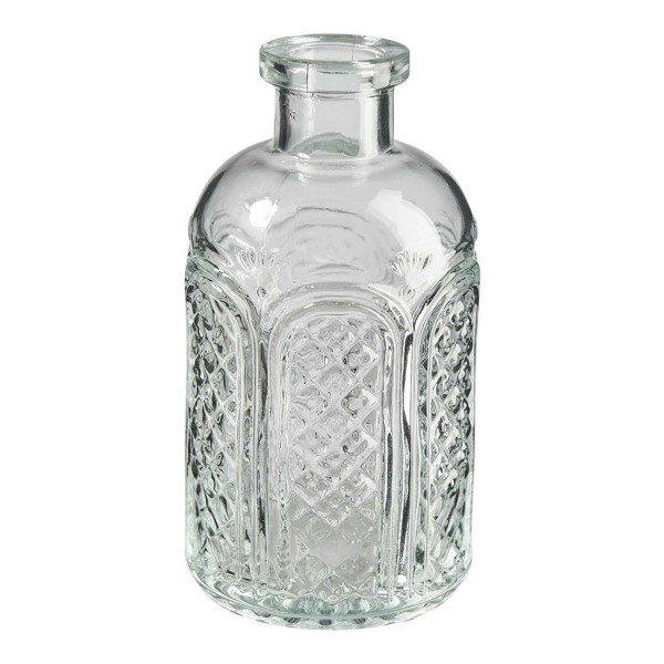 Glas Flasche D6,5H12,5cm 6St., klar