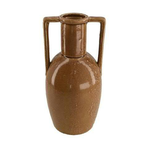 Vase Keramik D15H30,5cm, braun