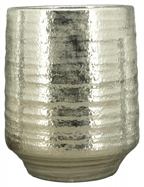 Vase Keramik SP D21H25,5cm, silber