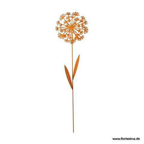 Blume Metall 20,5x76cm, rost