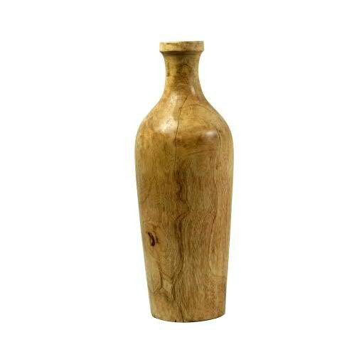 Vase Holz D12,5H35cm, natur