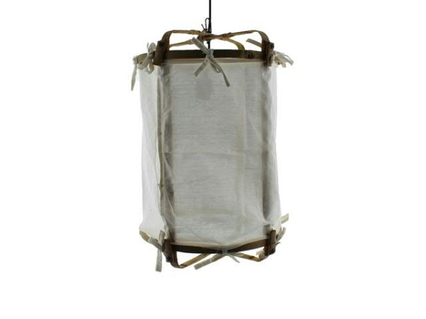 Lampe SP Bambus/Stoff D40H60cm, natur