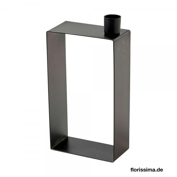 Kerzenhalter SP Metall 10,5x5x20,5cm, schwarz