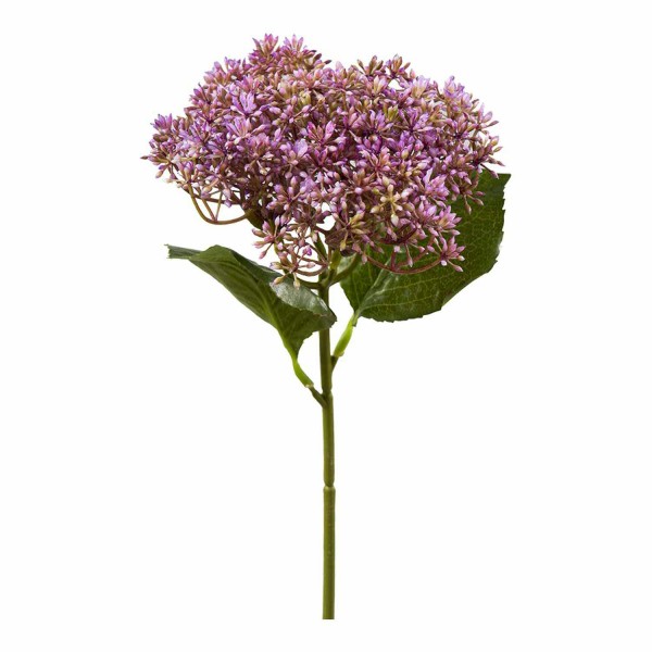 Blüten Pick 30cm mit Blättern, purple