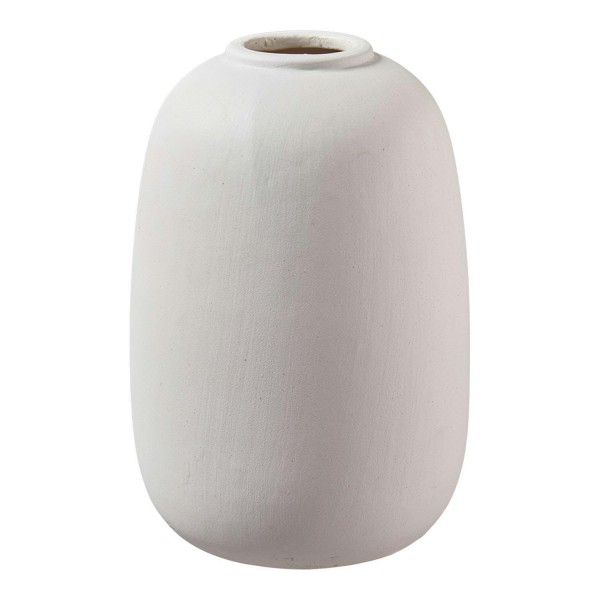 Vase Keramik D13H19cm, weiß