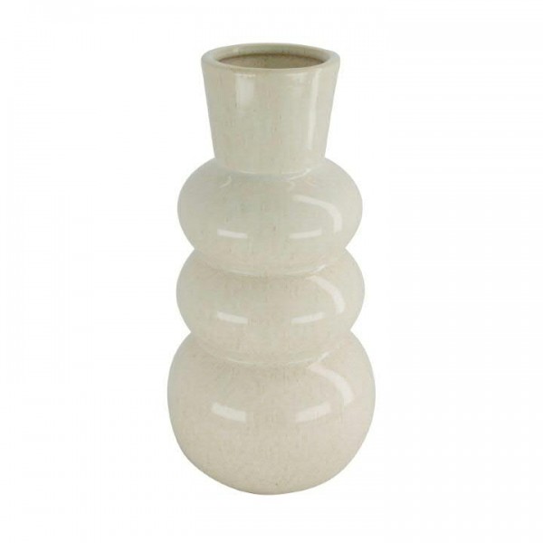 Vase Keramik D15,5H30cm, weiß