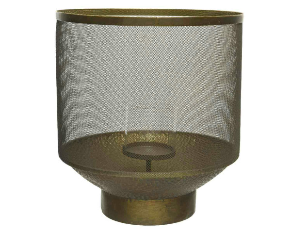 Kerzenhalter SP Metall D35H39cm mit Glas, kupfer
