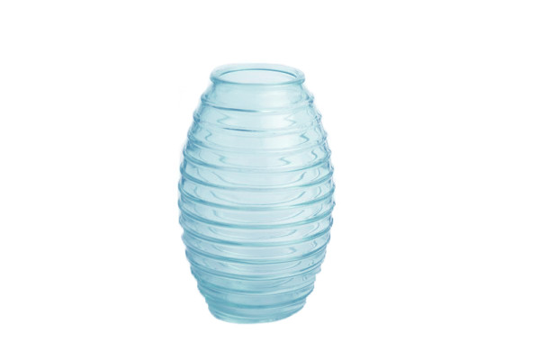 Glas Vase SP H19,5D12cm, ice blau