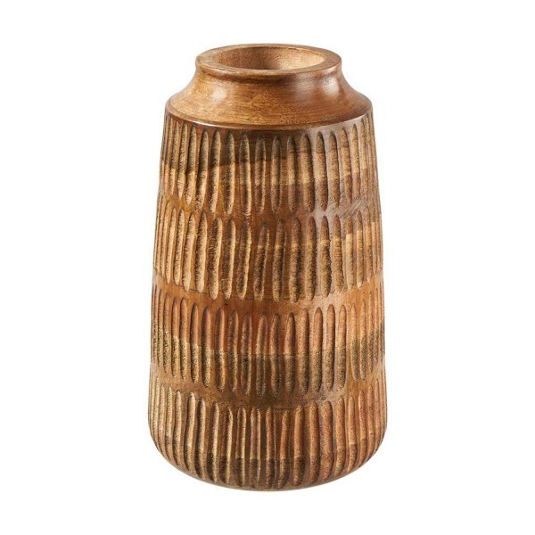 Vase Holz D17,5H30cm, braun
