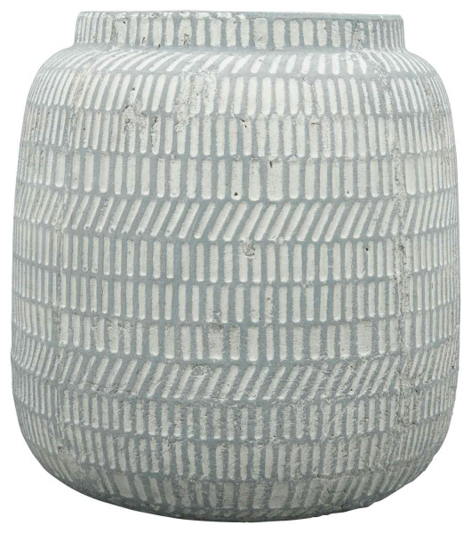 Vase Keramik SP D20H21cm, grau