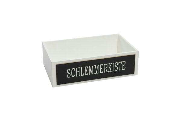 Kiste Holz SP 33x20x10cm Schlemmerkiste, weiß