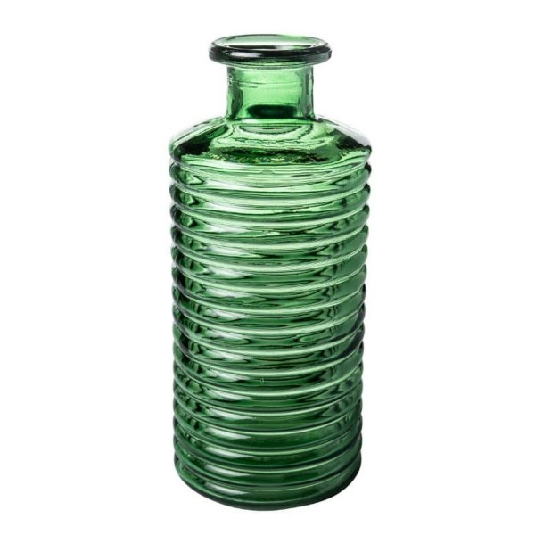 Glas Flasche D9,5H21,5cm Aktionspreis!, grün