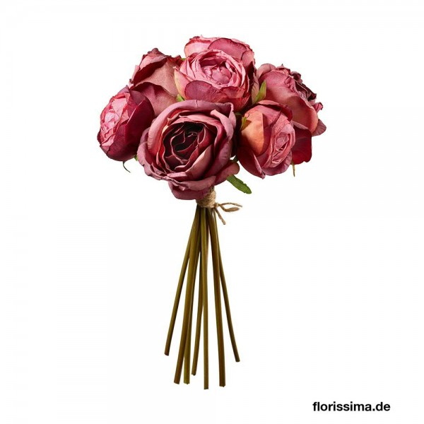 Rosen Strauß 30cm, dkl.lila