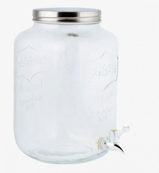 Getränkespender SP Glas 7,7L mit Zapfhahn 25x20x31cm, klar