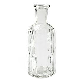 Glas Flasche H19D7,5cm Aktionspreis!, klar