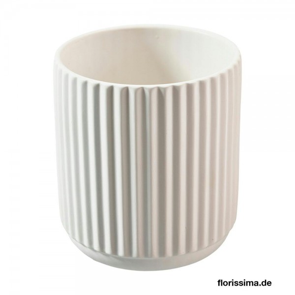 Kübel Keramik D14H15cm, weiß