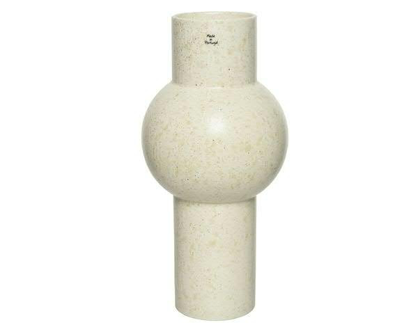 Vase Keramik D18,5H38cm, creme