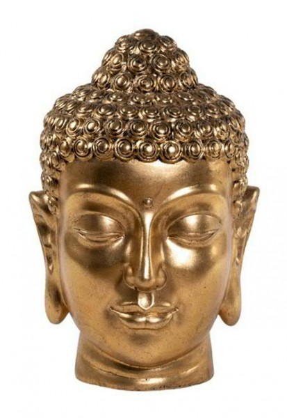 Buddha Kopf FS170 H51cm SP, gold