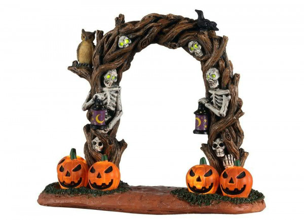 Halloween Horror Arch 10,5x4,5x12,5cm beleuchtet Ein/Aus Schalter