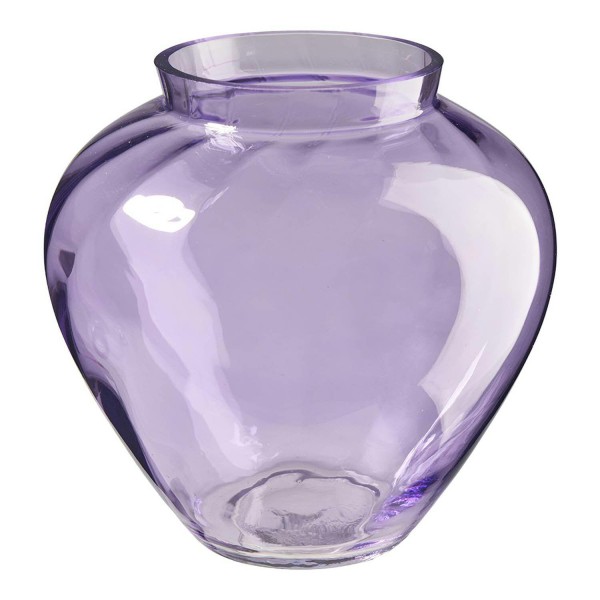 Glas Vase D20H20cm, lila