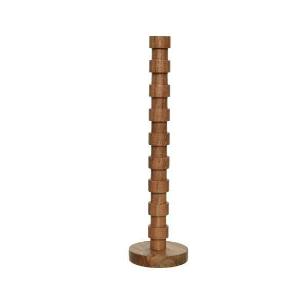 Kerzenhalter SP Holz 10x10x38cm, natur