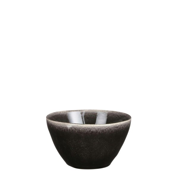 Schale Keramik D14H6,5cm Tabo, schwarz