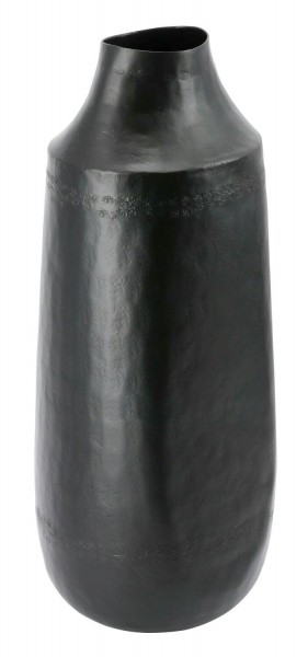 Vase Alu 19x16x41cm, schwarz