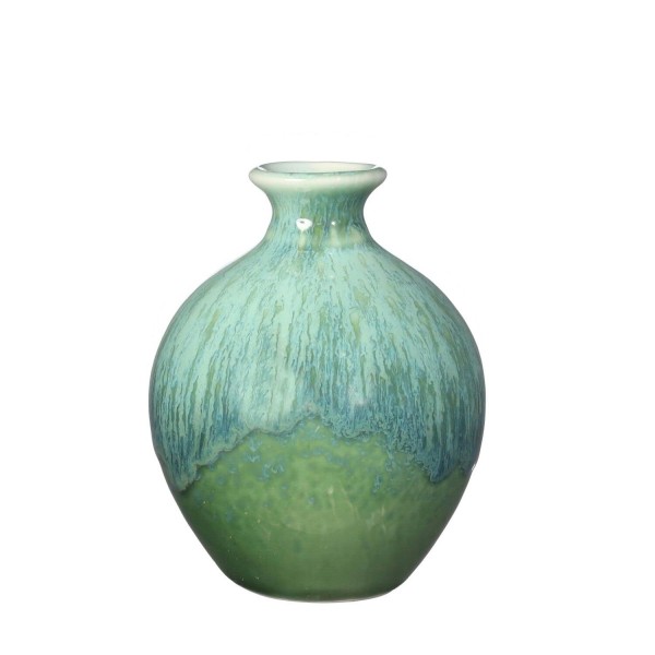 Vase Keramik H11D9cm, türkis