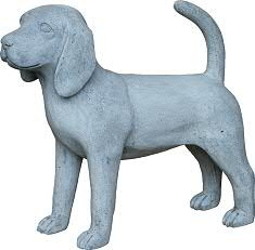 Hund FS195 54x16,5cm, zement