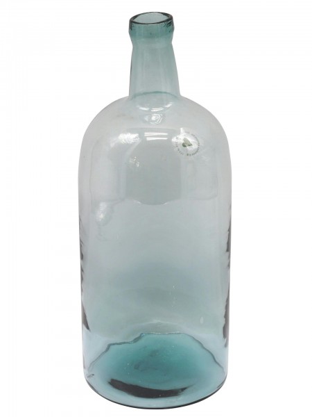 Glas Flasche D19H50cm Recycling, klar