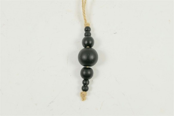 Perlenhänger Holz 20cm 8St., schwarz