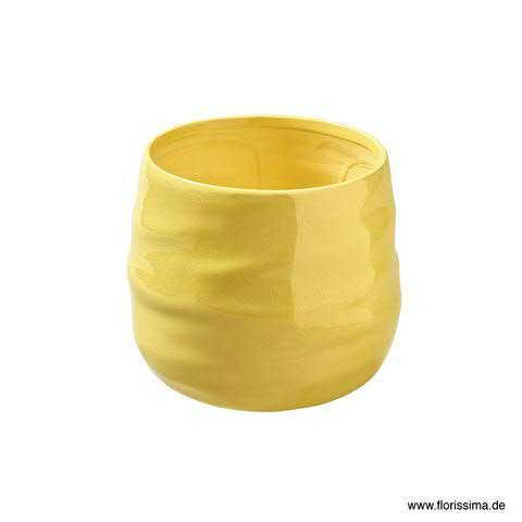 Kübel Keramik SP D16H13cm, gelb